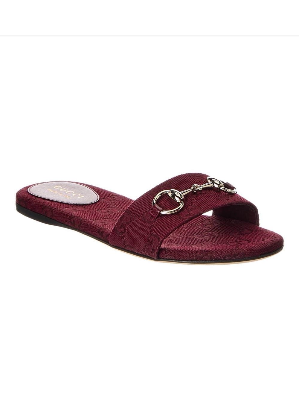 Gucci Horsebit GG Canvas Sandal